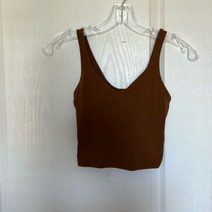 brown lululemon align tank